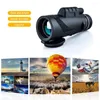 Telescope Bak4 80x100 Optics Zoom HD Lens Monocular Clear Vision Binocular för utomhuscampingjakt Vandringsklättring