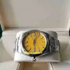 EWF perfect quality mens watches m124300-0004 124300 41mm Sapphire Yellow Dial Stainless 904L 3230 Movement men watch Serial number card wristwatches