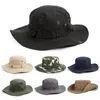 Casquettes de cyclisme pour hommes et femmes, chapeau de Jungle, randonnée, Camping, pêche, soleil, Boonie militaire, chapeaux seau pour hommes