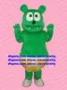 Green Gummy Bear Mascot Costume Mascotte Gummibar Adult Cartoon Character Outfit Suit Spettacolo teatrale Business Anniversario No.689