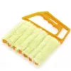 Brosse de nettoyage de vitres en microfibre, utile, plumeau de climatiseur, Mini nettoyeur de volet, brosses en tissu de nettoyage lavables