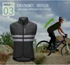 Racing Jackets WOSAWE High Visibility Cycling Vest Reflective MTB Sleeveless Windproof Windbreaker Bike Bicycle Jersey Safety Wind Coat