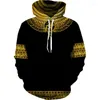 Erkek Hoodies Mısır Elemanları Firavun Anubis 3D Hoodie Yüksek Kaliteli Moda Spor Rahat Kazak Açık Trend Unisex Giyim