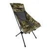 Camp Furniture Outdoor Ultra-Light Folding Camping Chair ￤r l￤mplig f￶r vandring Leisure Wild Fishing Beach Barbecue Picnic