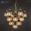 Ljuskronor American Country Living Room Restaurant Chandelier Lighting Engineering Decoration Exhibition Hall Crystal Large