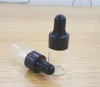 Leere Klarglas-Tropfflasche, Mini-Flaschen für ätherische Öle mit Schlauch, Glasfläschchen 1 ml, 2 ml, 3 ml, 5 ml