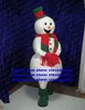 White Yeti Snowman Snow Man Mascot Costume Mascotte Personaggio dei cartoni animati per adulti Outfit Suit Company Celebration Conference Presentazione No.195