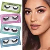 100% handmade 16 styles mink hair false eyelashes with color boxes multi-layer 3D effect natural & super soft with transparent proof cover
