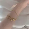 Women Three Layers Chain Bangle Braclets Fashion Designer Link Jewelry Plated 18K Gold Plated Charm Friendship Stainless Steel Jew6327448