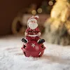 Fournitures de fête nordique petites cloches de noël décorations bonhomme de neige père noël wapiti métal Jingle pour artisanat créatif arbre pendentif