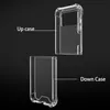 Прозрачный прозрачный чехол для телефона Samsung Galaxy Z Flip 4 3 2 Flip4 Flip3 flip2 flip1 против капли от зоны.