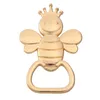 Creative Bee Shape Logle Gift Gift Swedding Swed Baby Shouvenirs для гостей сплав пиво штопора сувенир MJ0972