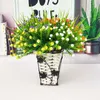 Dekorative Blumen, 28 cm, Kunststoff, künstliche Pflanze, Gypsophila-Blume, gefälschtes Laub, Gras, Hochzeit, Zuhause, Party, Möbel, Dekoration, ohne Vase