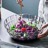 Ciotole Ciotola multiuso per insalata di frutta Ciotola per snack in plastica ecologica di grande capacità per la casa