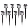 Tuindecoraties 2468 stks LED Solar Pathway Lights Waterdichte buitenlamp voor GardenlandScapeyardPatiodriveWaywalkway Lighting 221025