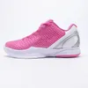 Scarpe da basket da uomo Scarpe da ginnastica Protro 6 da esterno Scarpe da ginnastica nere Del Sol koby Mambacita Sweet Think Pink