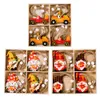 Fournitures de fête de Thanksgiving Gnome de récolte pendentif en bois décorations automne arbre suspendu ornement RRC158