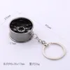 Keychains Auto Turbo Hub Keychain Wheel Rim Car Keyring Luxe Zink Alloy Key FOB Tyre Styling Chain voor S141