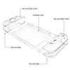 ドッキング可能なクリスタルケーススプリット透明な透明抗スクラッチ保護シェルカバーニンテンドースイッチコンソールのスリムケース