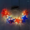 Strängar 10 LED Cotton Ball String Lights Batteris drivs färgglada Garland Fairy For Home Wedding Christmas Party Outdoor Decors