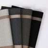 Table Mats 4/6/8PCS Wave Striped Mat Luxury PVC Placemat Kitchen Insulation Pad For Coffee Dining Decor Tapete De Mesa