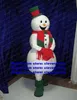 White Yeti Snowman Snow Man Mascot Costume Mascotte Personaggio dei cartoni animati per adulti Outfit Suit Company Celebration Conference Presentazione No.195