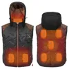 Dekens mannen USB 8 verwarmingsgebieden Vestjack Winter elektrisch verwarmde 3-versnellingen Temperatuurregeling Waastcoat voor sport M-3XL-deken