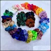 Bandos de borracha de cabelo Veet Scrunchie Hairband For Women Girls Elastic Brek Bands Acessórios para a cabeça Goma de cabeceira de cabelo Ponytail Holde Dhi6e