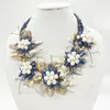 Colliers pendentifs Classic Beautiful. Collier Fleur Perle Baroque Naturelle 20"