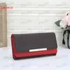 Designer Fashion Women Clutch Wallet Pu Leather Wallet Lady Long Classical Purse