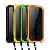 Portabla lyktor Solar Power Bank20000MAH för extern batteriladdare mobiltelefon laddning Powerbank