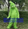 Jul Grön djävul Genius Maskot Dräkt Monster The Grinch Vuxen tecknad figur Outfit Kostym Märke Bild Shop Firande zz8309