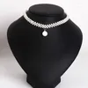 Choker Fashion Street Po Beading Pearl Like Woven Necklace Ladies Temperament Manual Geometric Wedding Collar
