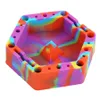 Ashtray Smoking Accessories Six Hexagon Silicone Ashtray Colorful Grade Smoke Ash Container