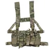 Vestes de chasse Tactique Poitrine Rig Sac Radio Harnais Avant Pochette Holster Gilet Militaire Réglable Fonctionnel Bidirectionnel Taille 221025