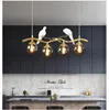 Żyrandole ly Nordic Vintage Lights Lights Porthern Europe Industrial Bird Lightings for Cafe Bar Retro Edison Loft Lams