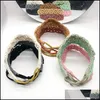 Headbands Cotton Creative Headbands New Fashion Synthetic Braided Hairband Elastic Twist Princess Hair Accessories Drop Delivery 202 Dhjau