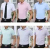 Camicie eleganti da uomo Manica corta Bianco Top Uomo Cotone 5xl 6xl Moda estiva Big Plus Size 4xl Abbigliamento uomo Alta qualità