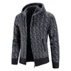 Men's Sweaters Hooded Sweatercoats Men Winter Thicker Warm Casual Cardigans Hoodies Slim Fit