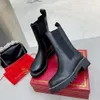 Designer Half Boots Leather Shoes Martin Short Boot Motorcycle boots Black rhinestone Wraparound fashion Rubber Chunky Low Heel Luxury Brands For Women shoe