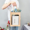 Jewelry Pouches 10Pcs Transparent Window Kraft Paper Gift Bags For Wedding Birthday Party Favor Storage Portable Packaging Box