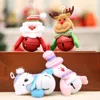 Noel Ağacı Süsleri Noel Baba/Snowman/Ren geyiği/ayı kolye ile çan ile dekor xmas ağacı bebek dekorasyonu rra227