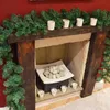 Noel Süslemeleri 2.7m Xmas Rattan Çelenk Yapay Çam Ağacı Çelenk Ev Masası Şömine Süsü Natal Noel için Noel Süslemeleri Yeni Yıl