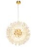 Lampade a sospensione Simig Lighting Modern Luxury Crystal Flower Firefly Light Romantic Accogliente lampadario da sposa con dente di leone