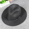 Ball Caps Sun Chapeaux For Women Men Wide Brim Fedora Straw Beach Hat Upf 50