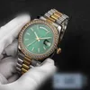 Relógios masculinos de mecânicos automáticos 41 mm Mungor de aço inoxidável Women Diamond Watch Lady Watch Water impermeável Luminous Watches Gifts C16