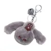 Keychains Creative cute gorilla plush doll key chain monkey couple students bag pendant gift G221026