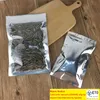 Sacs d'emballage UWWF sacs d'emballage de bonbons mylar acidulés film de polyester argenté transparent refermable sac de nourriture d'emballage en plastique d'aluminium