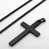 Pendant Necklaces Cross Necklace Women Jewelry Gift Christian Chain Titanium Stainless Steel For Man Male Or Female 2022 Metal Fashion