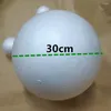 パーティーデコレーションフェリコアリス直径18cm 2pcsホワイトモデリングフォームボールクラフトポリスチレン発泡装飾ラウンド